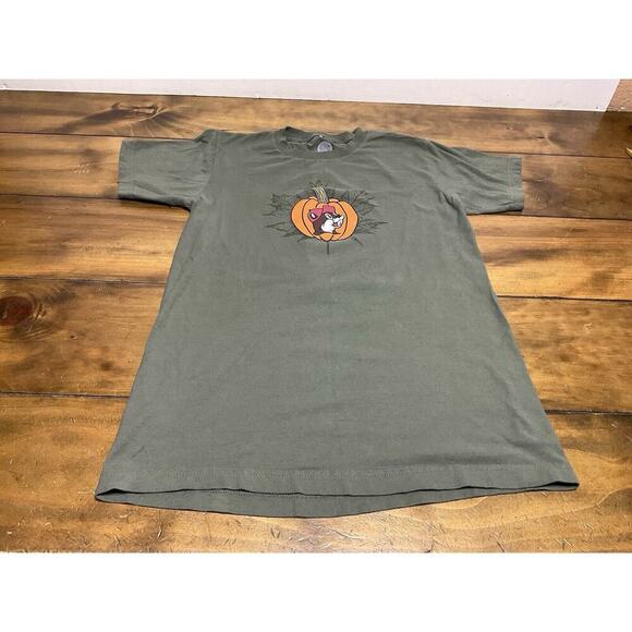 Buc-ees Fall Thankful Blessed Buc-ees Obsessed Thanksgiving T-shirt Green Small - Picture 1 of 7